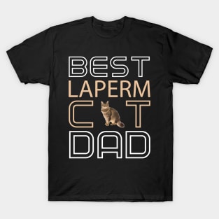 Best Laperm Cat Dad T-Shirt
